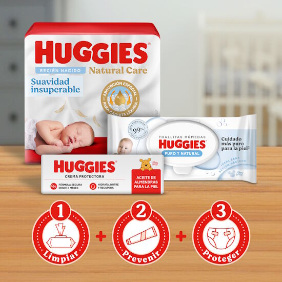 Toallitas Húmedas Huggies Puro y Natural, 80 uds